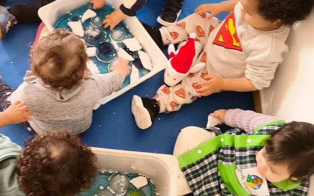 Atividade de Inverno na Creche Porta Mágica  