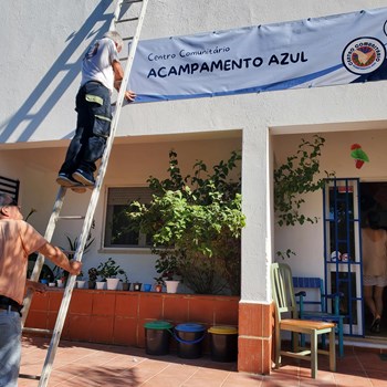 Centro Comunitário Acampamento Azul Celebra 25 Anos com Inauguração de Placa de Sinalização do nosso espaço!